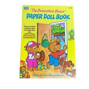 Vintage 1984 Berenstain Bears Brother and Sister Paper Dolls